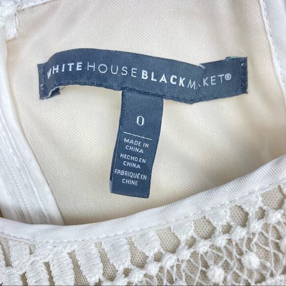 WHBM White Lace Shift Dress Sleeveless - Picture 8 of 13